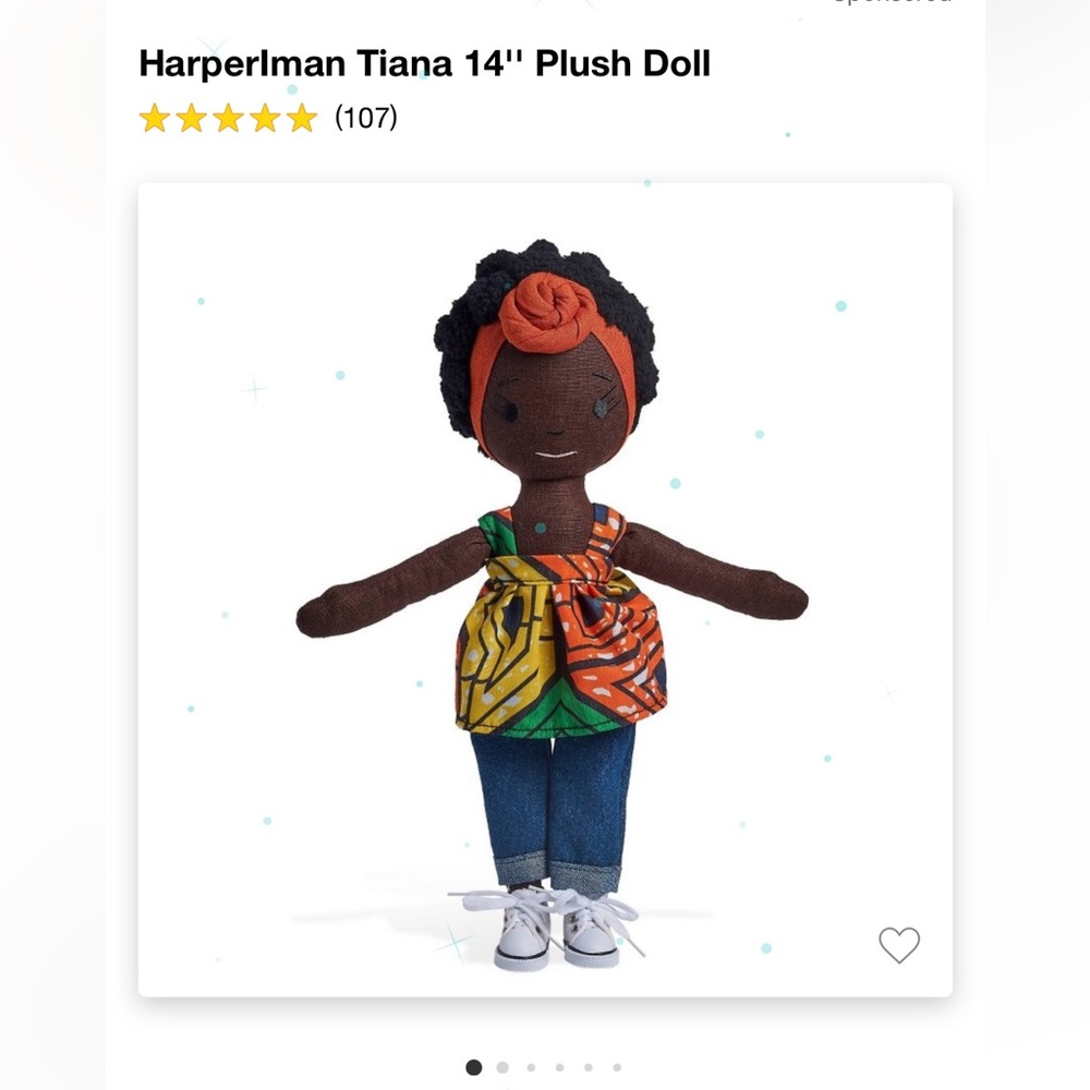 Harperlman Tiana 14" Plush Doll